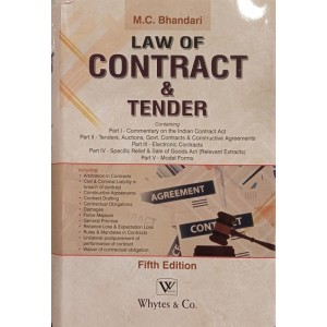 Whytes & Co.'s Law of Contract and Tender by M. C. Bhandari